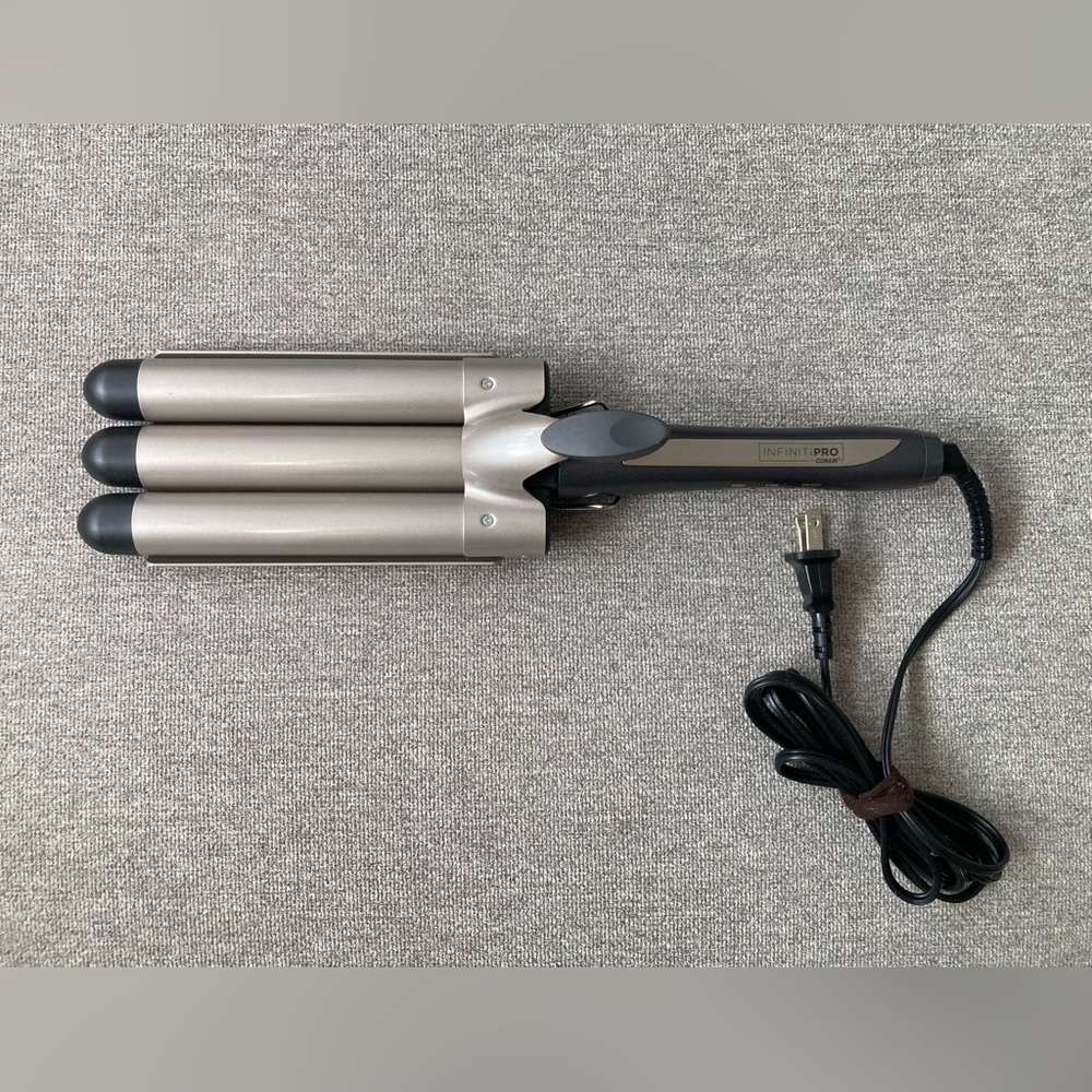 Triple Barrel Hair Waver - Silver, Used Once